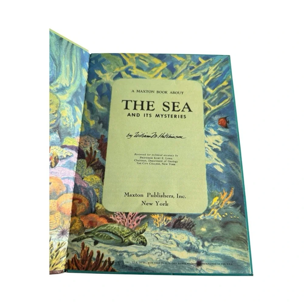 The Sea and Its‎ Mysteries 1958 William Hutchinson HC Vintage Kids Science